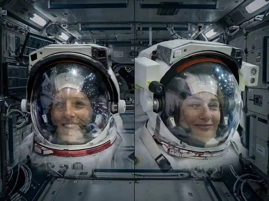 สองนักบิน ESA-NASA เริ่มเดินอวกาศซ่อมระบบนำทาง ISS | Naza24