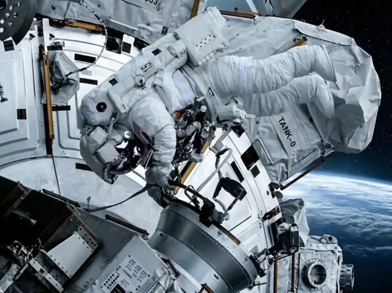 สองนักบิน ESA-NASA เสร็จสิ้นภารกิจเดินอวกาศซ่อม ISS | Naza24